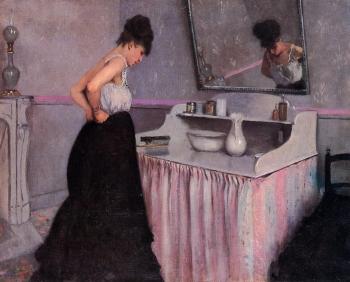 Gustave Caillebotte : Woman at a Dressing Table